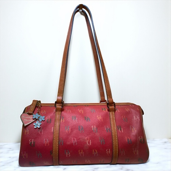 Dooney & Bourke Y2K VINTAGE RARE 💎  Red Barrel Bag 🤩🤩 - Picture 1 of 17